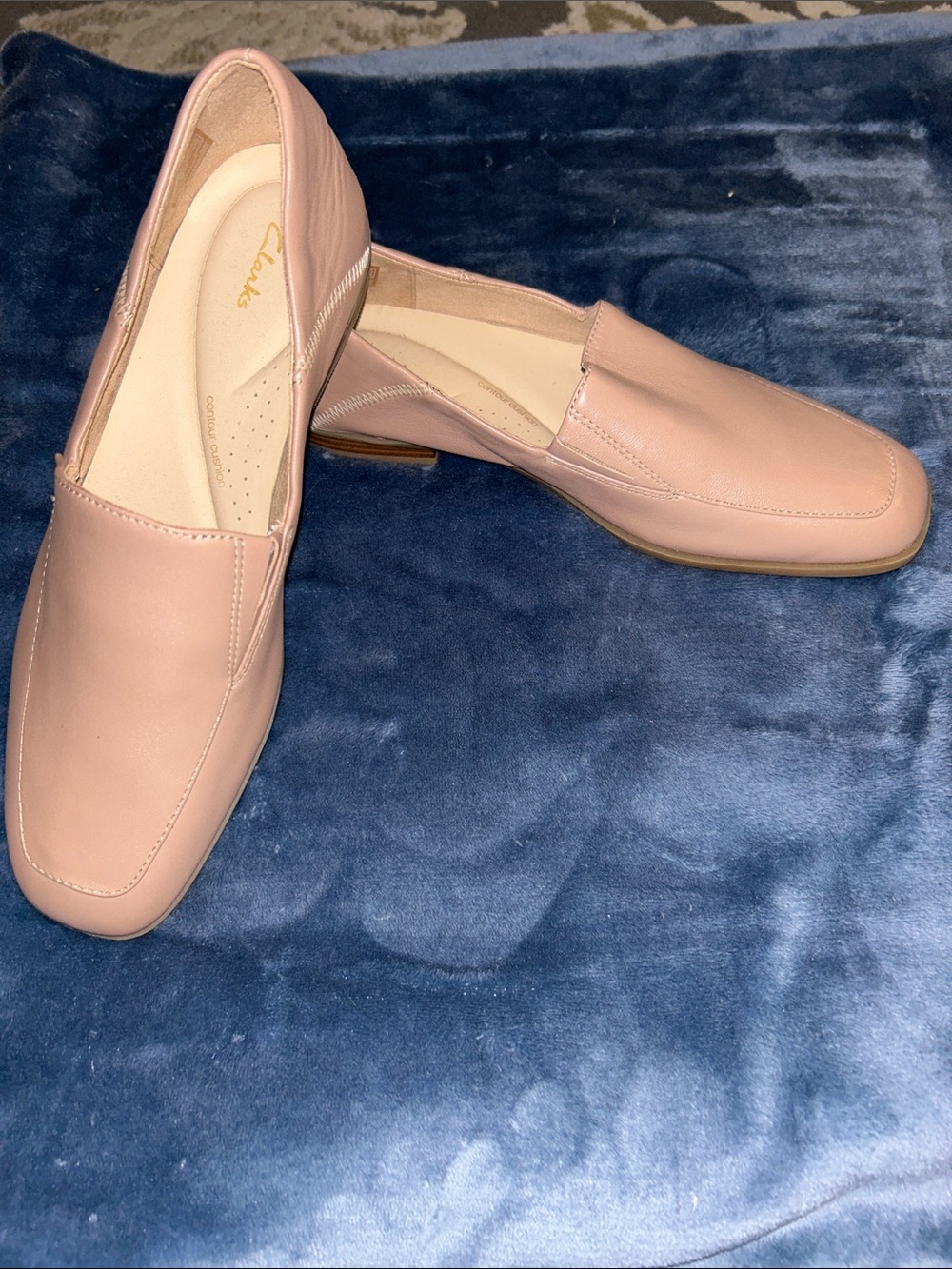 Clarks Women's Blush Pink Slip-On Loafers